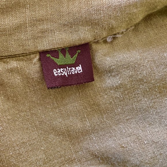 Easy Travel Mens Lightweight Olive Shirt - Size Large - Picture 8 of 9